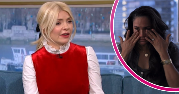 Holly Willoughby and Meghan Markle crying