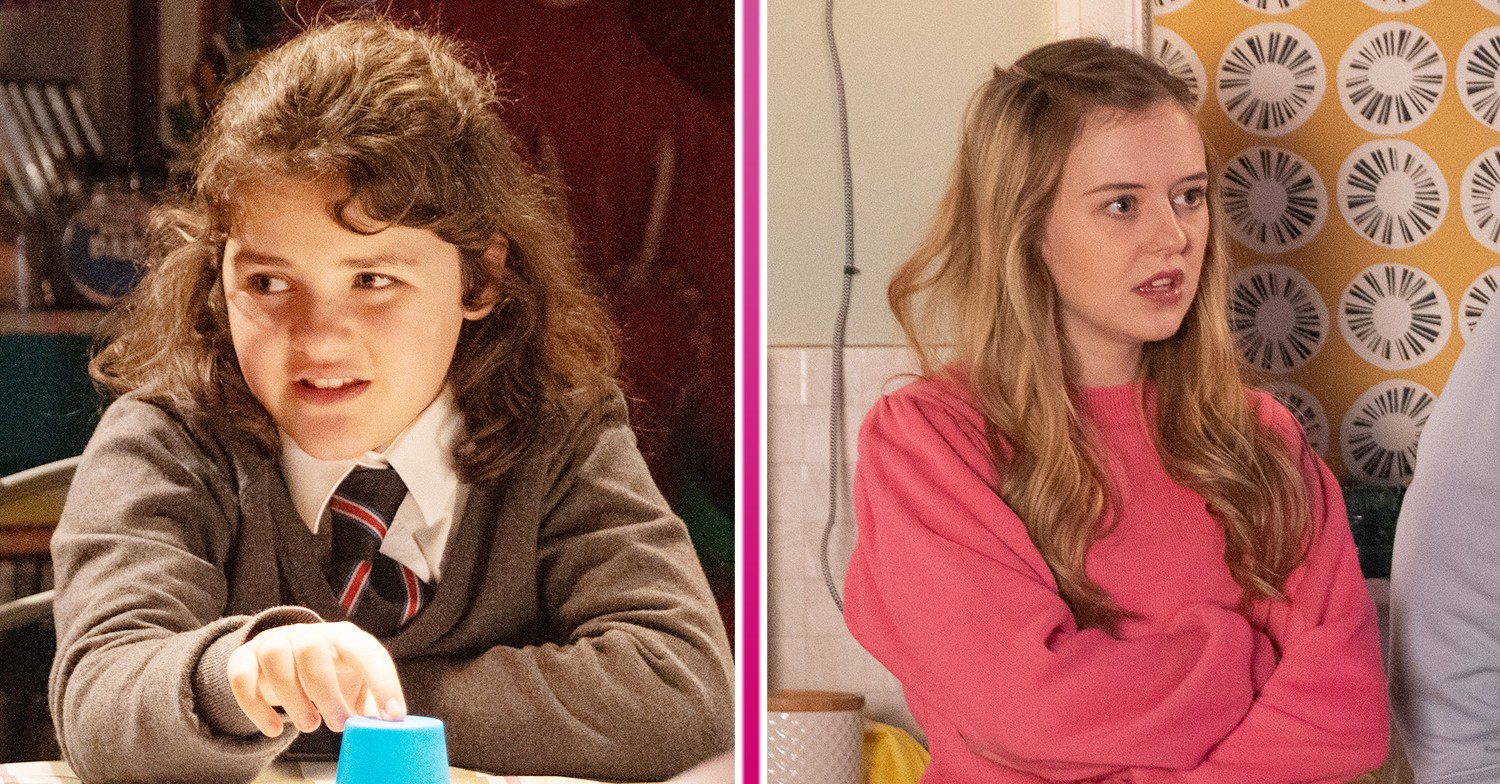 Hope looking annoyed and Summer looking worried in Coronation Street