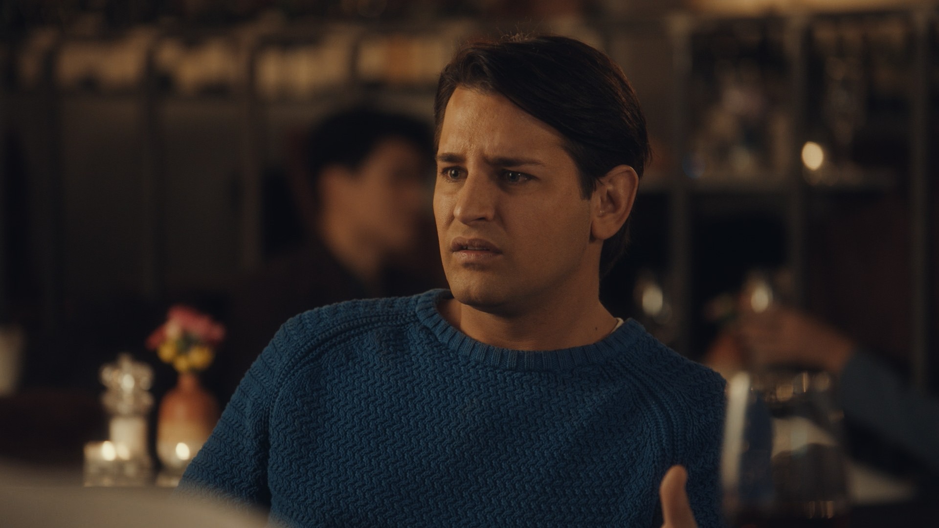 Ollie Locke looking disgusted in Made In Chelsea