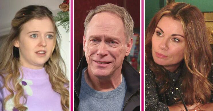 Is Coronation Street on tonight? Summer, Stephen and Carla threeway split pic
