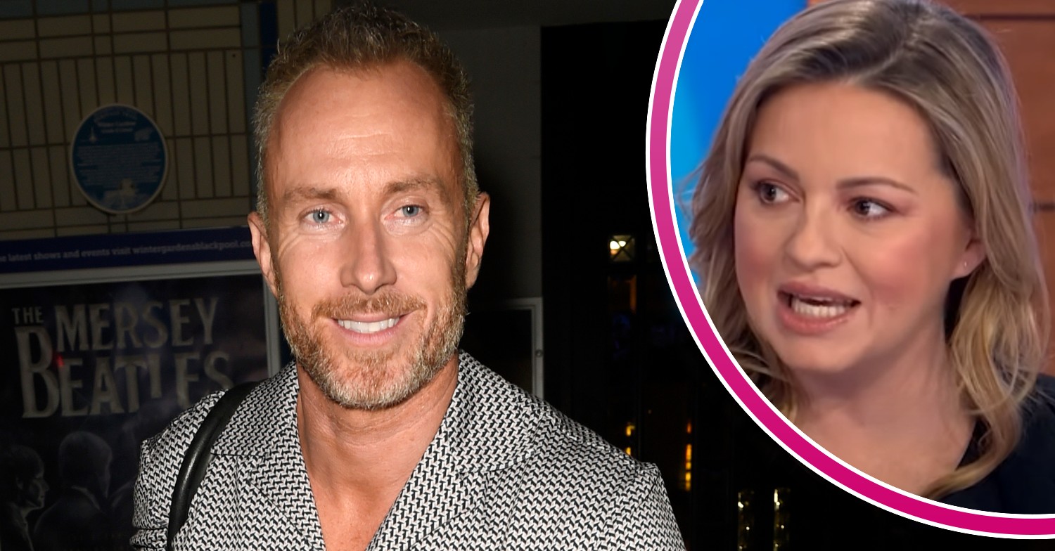James Jordan smiling at paps and Ola Jordan on Loose Women