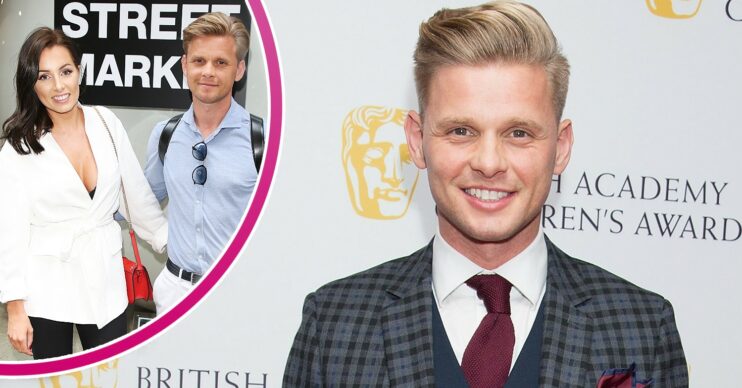 Jeff Brazier smiling with wife Kate at events
