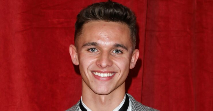 Emmerdale star Joe-Warren Plant smiling at Soap Awards