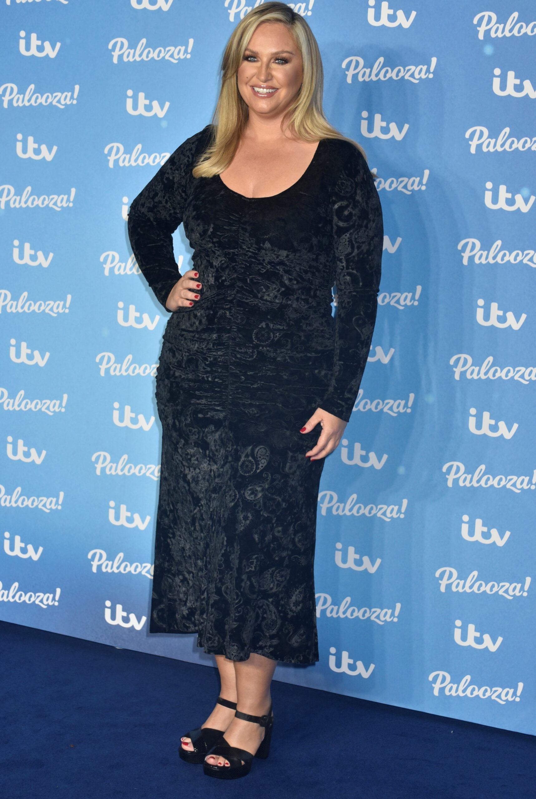 Josie Gibson smiling at the ITV Palooza 2022