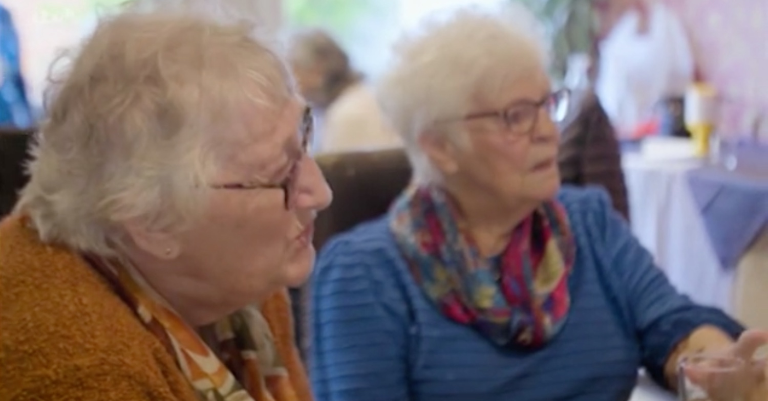 Two old ladies in the Kelsey Parker doc