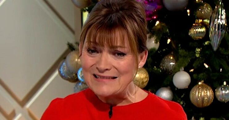 Lorraine Kelly on ITV grimacing today