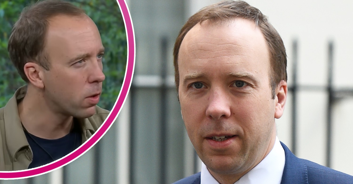 Matt Hancock on I'm A Celeb and smiling outside Downing Street