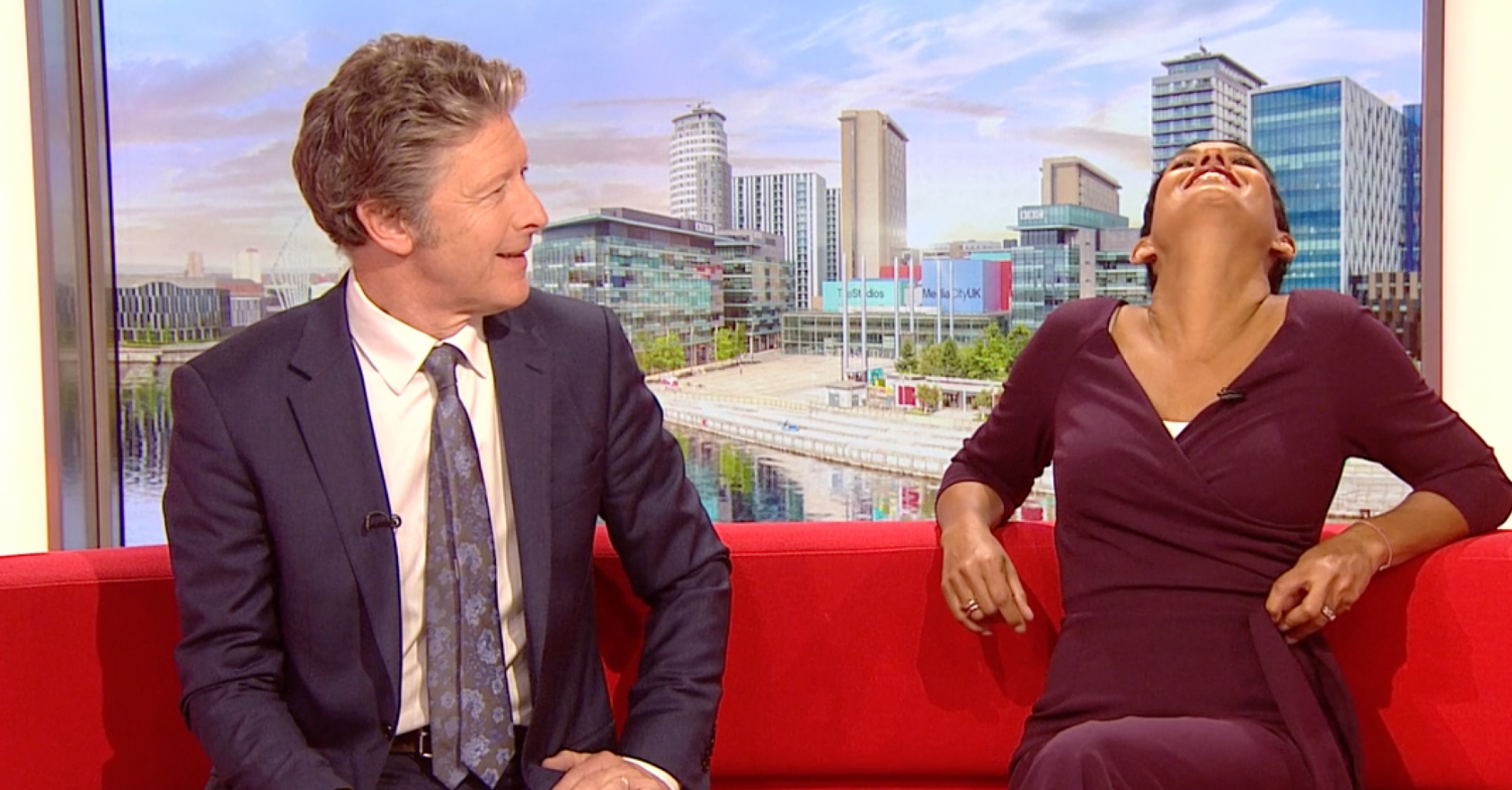 Naga Munchetty cracks a joke on BBC Breakfast