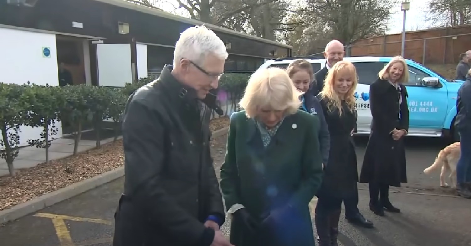 Paul O'Grady with Camilla, Queen Consort at Battersea