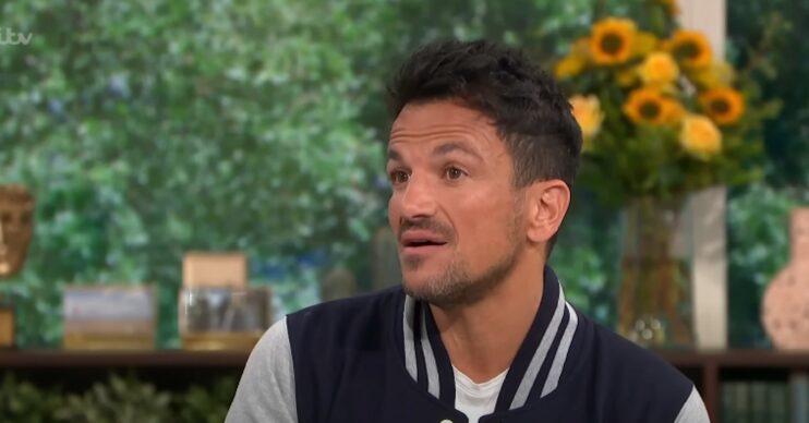 Peter Andre speaking on This Morning