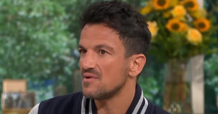 Peter Andre speaking on This Morning