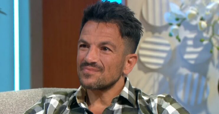 Peter Andre during Lorraine interview