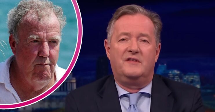 Jeremy Clarkson purses his lips, Piers Morgan speaks to camera
