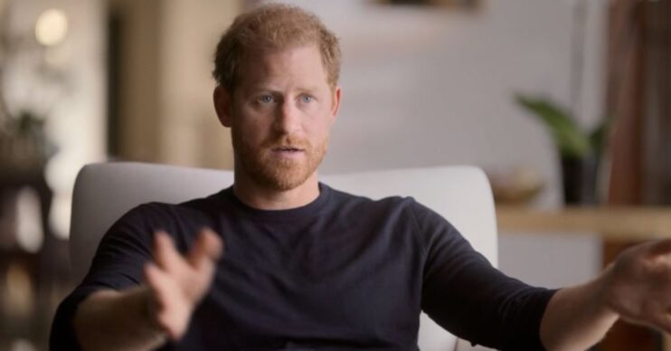 Prince Harry talking