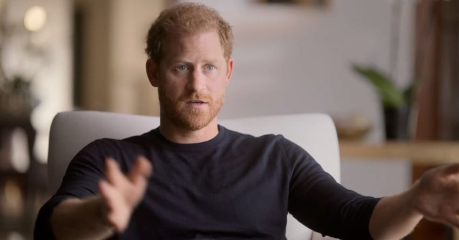 Prince Harry talking