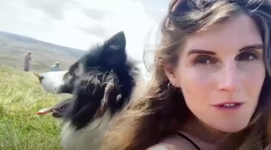 Amanda Owen and her beloved dog Kate