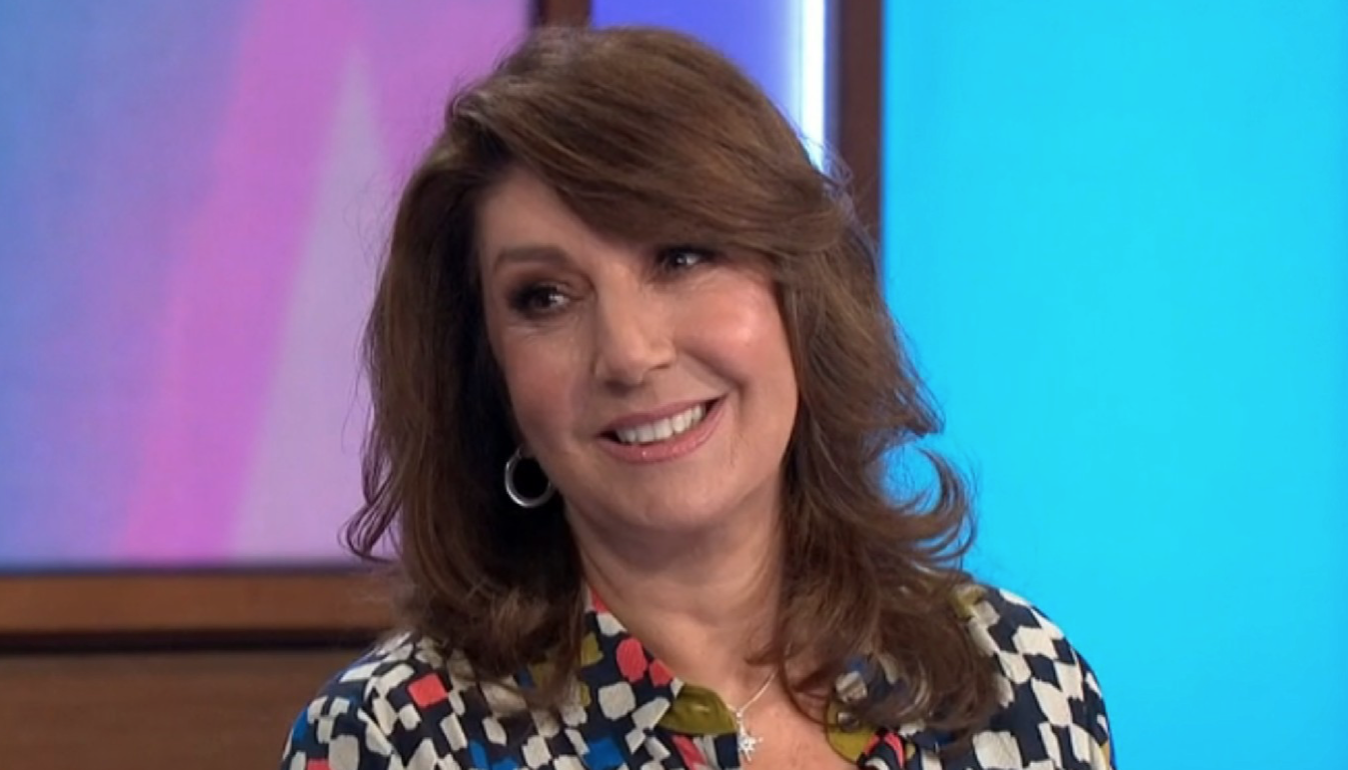 Jane McDonald smiling to camera