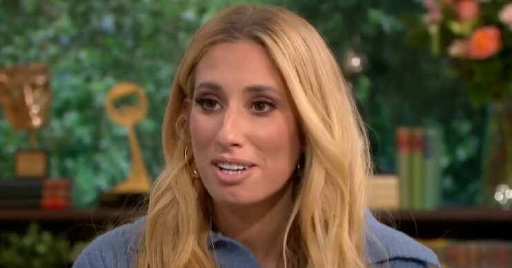 Stacey Solomon talking during This Morning interview
