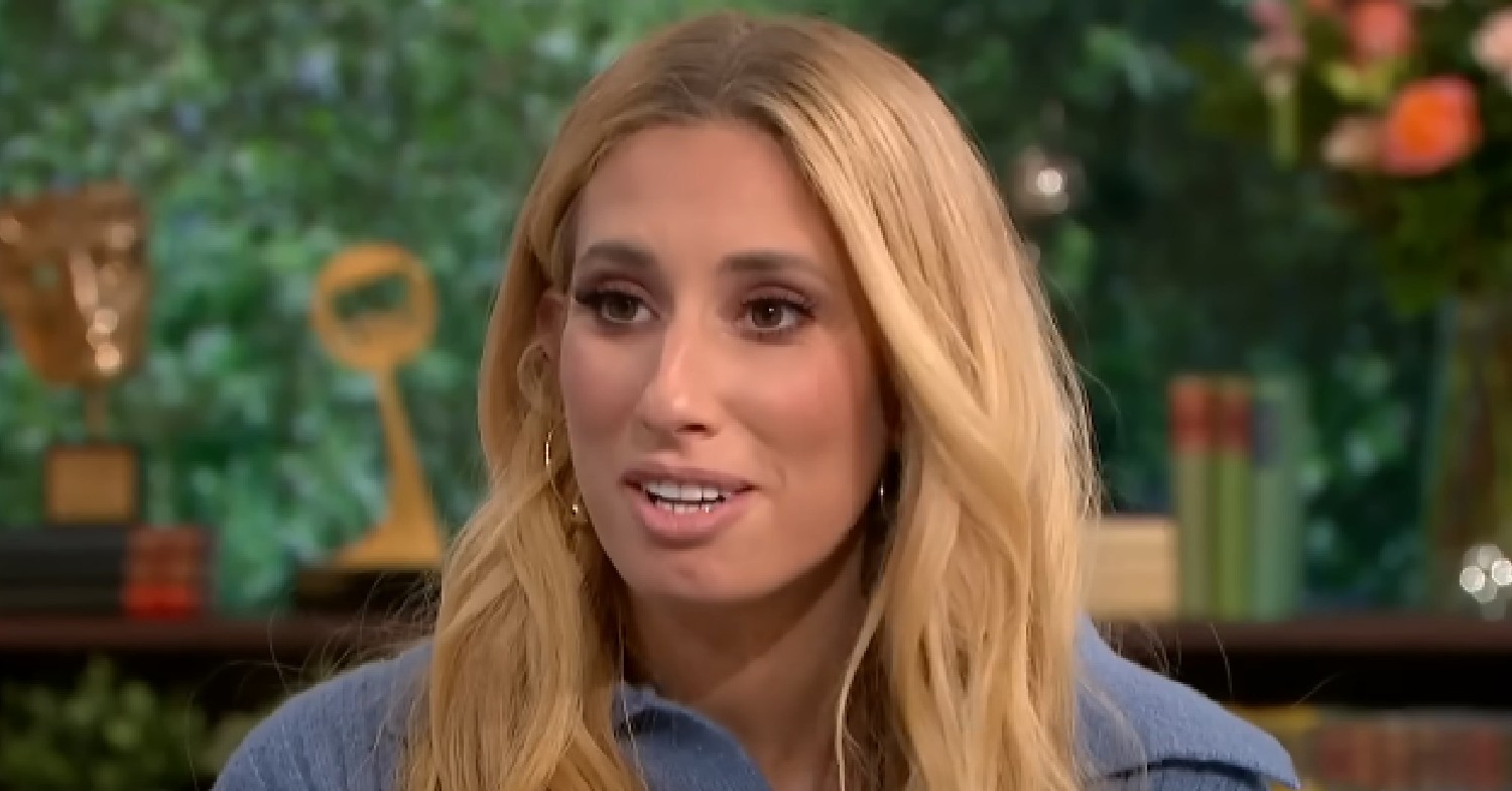 Stacey Solomon talking during This Morning interview