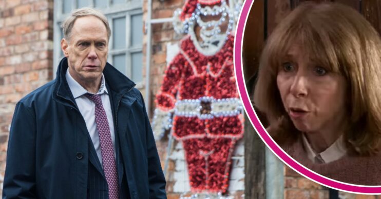 Stephen looks serious with an insert of Gail looking shocked
