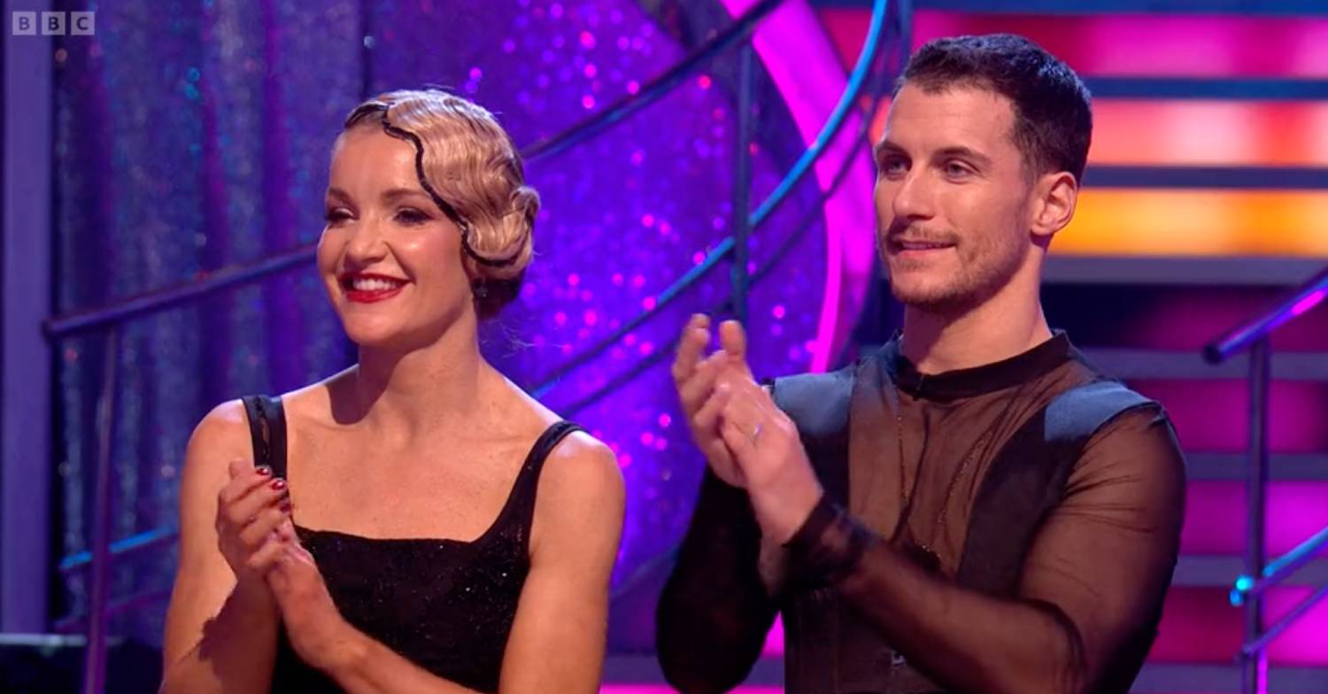 Strictly Come Dancing finalists Helen Skelton and Gorka Marquez applaud