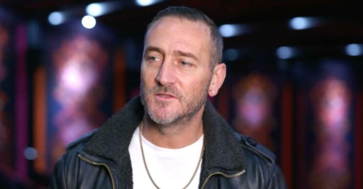 Strictly star Will Mellor looks to the side