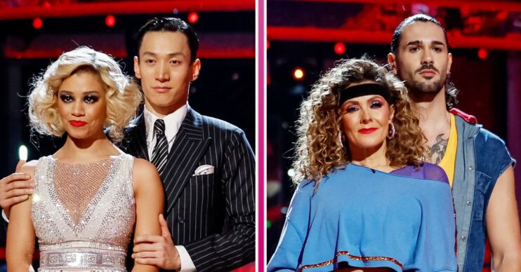 Molly and Carlos Kym and Graziano in Strictly bottom two comp shot