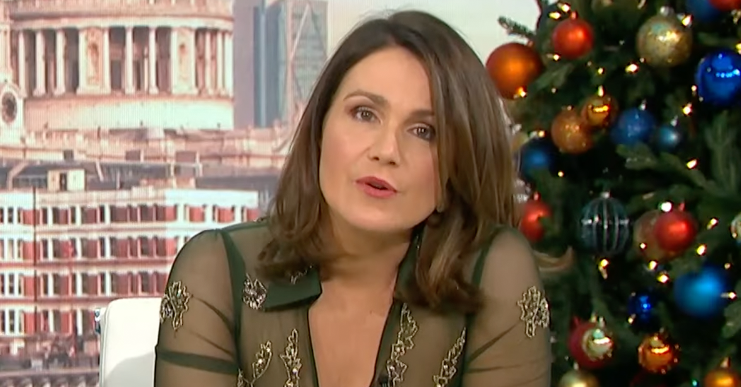 Susanna Reid looking serious on GMB