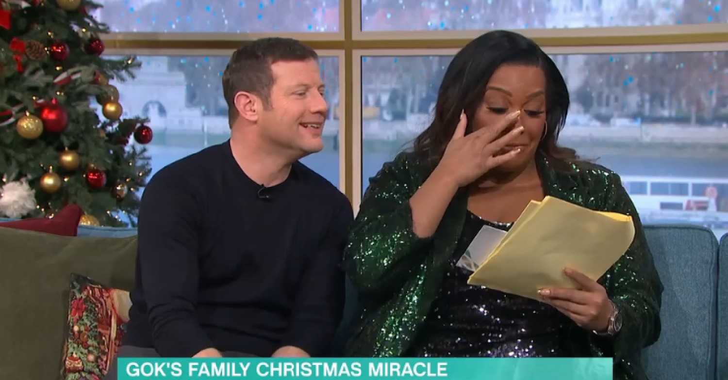 Dermot O'Leary and Alison Hammond crying on This Morning today