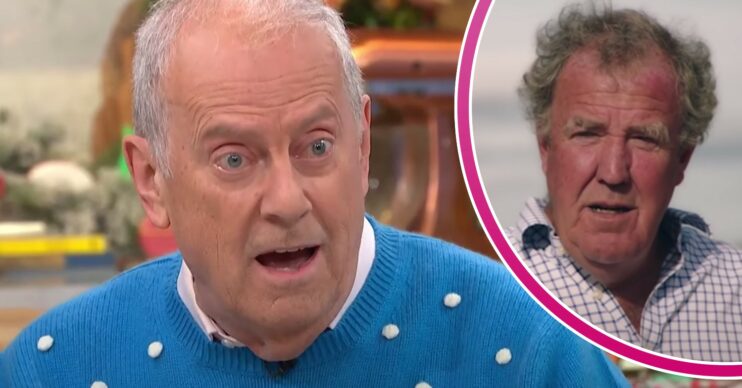 Gyles Brandreth looks shocked on This Morning, Jeremy Clarkson looks red-faced