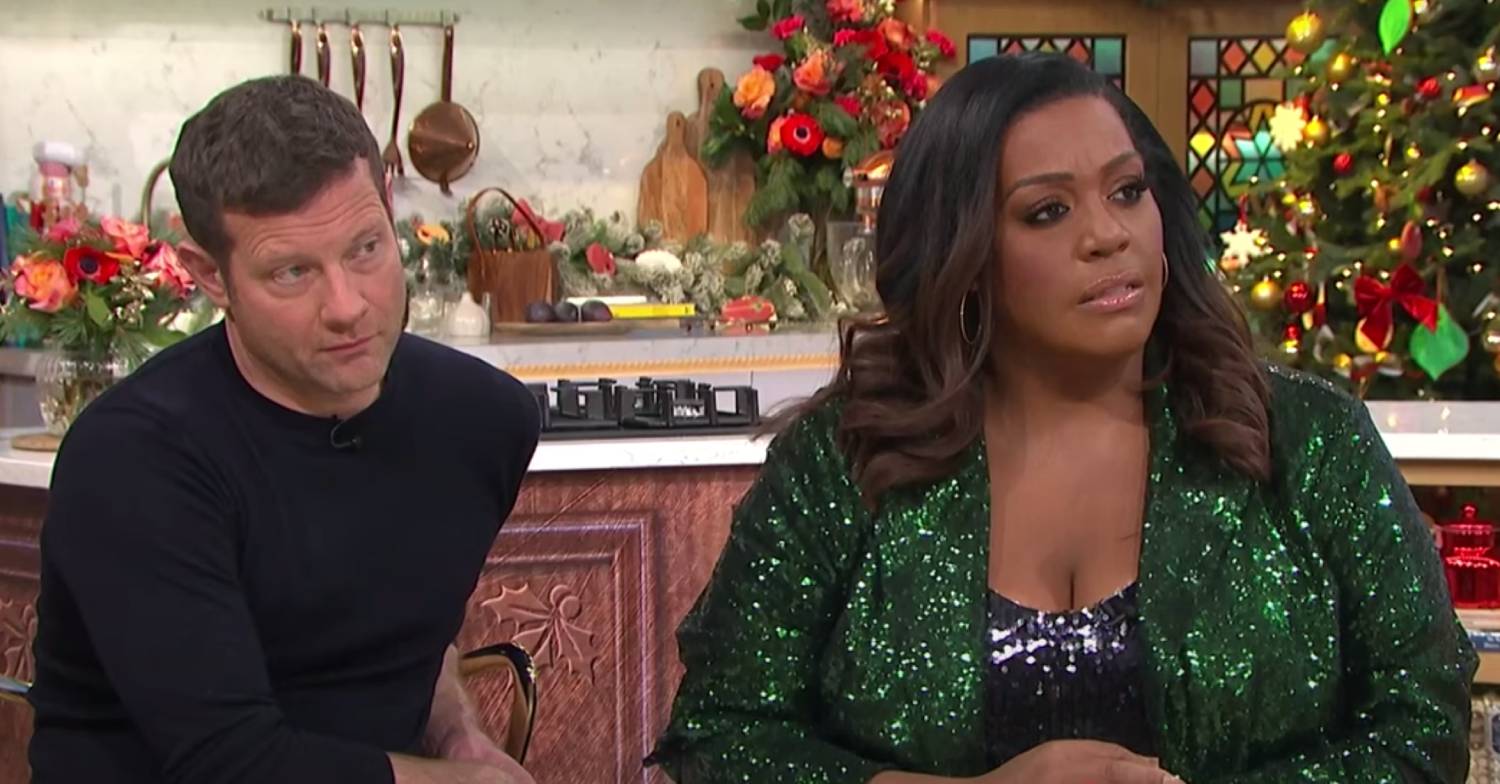 ITV This Morning hosts Dermot O'Leary and Alison Hammond look concerned