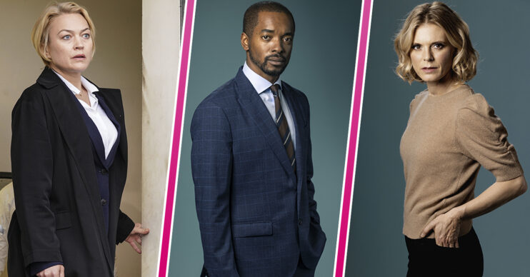 Sophia Myles, Aki Omoshaybi and Emila Fox in character in Silent Witness