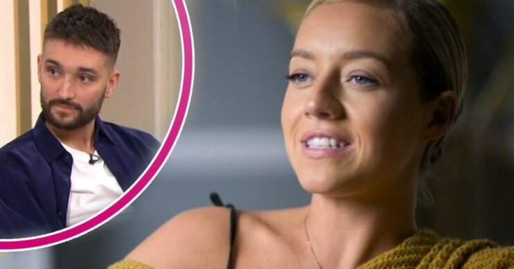 Kelsey Parker smiling and Tom on This Morning