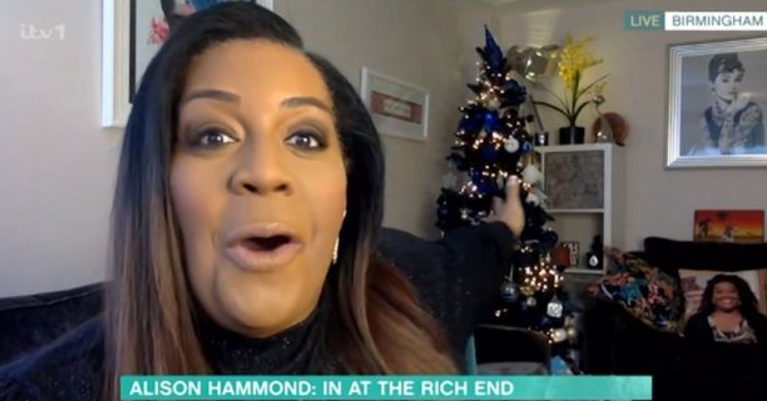 Alison Hammond appeared from home 