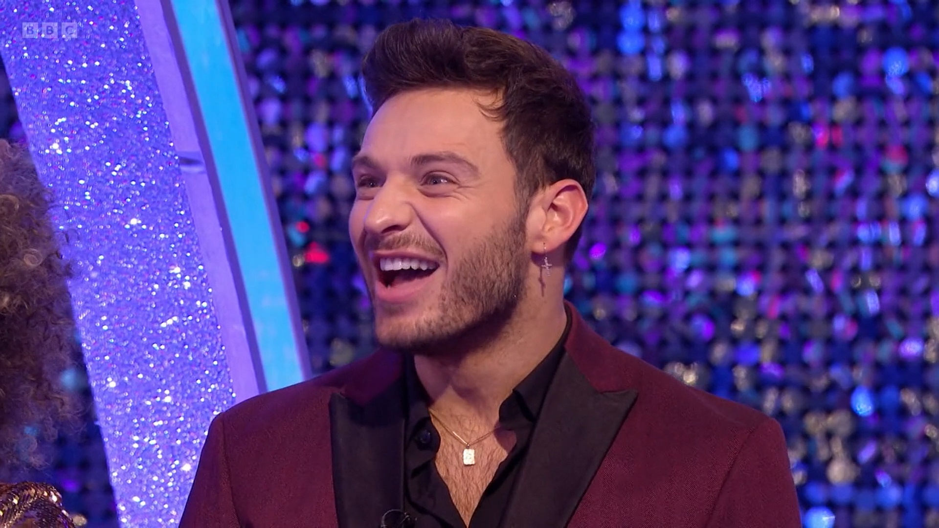 Vito Coppola smiling on Strictly Come Dancing It Takes Two