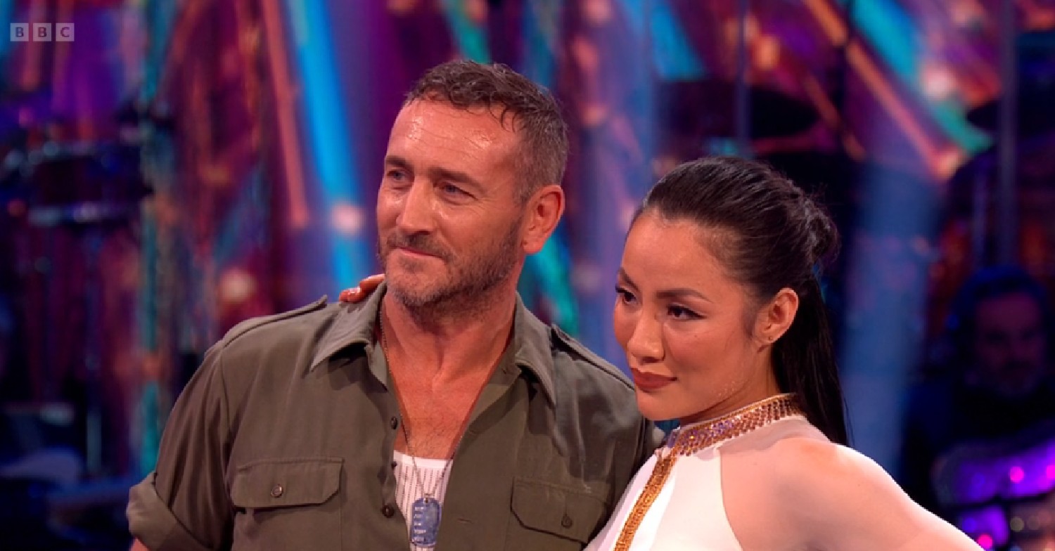 Will Mellor and Nancy Xu receiving feedback on Strictly