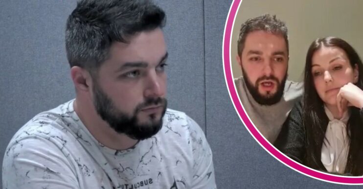 Adam White on 24 Hours In Police Custody, Adam and his wife, Lindsay