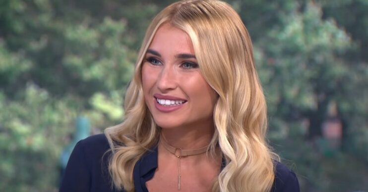 Billie Shepherd smiling on This Morning