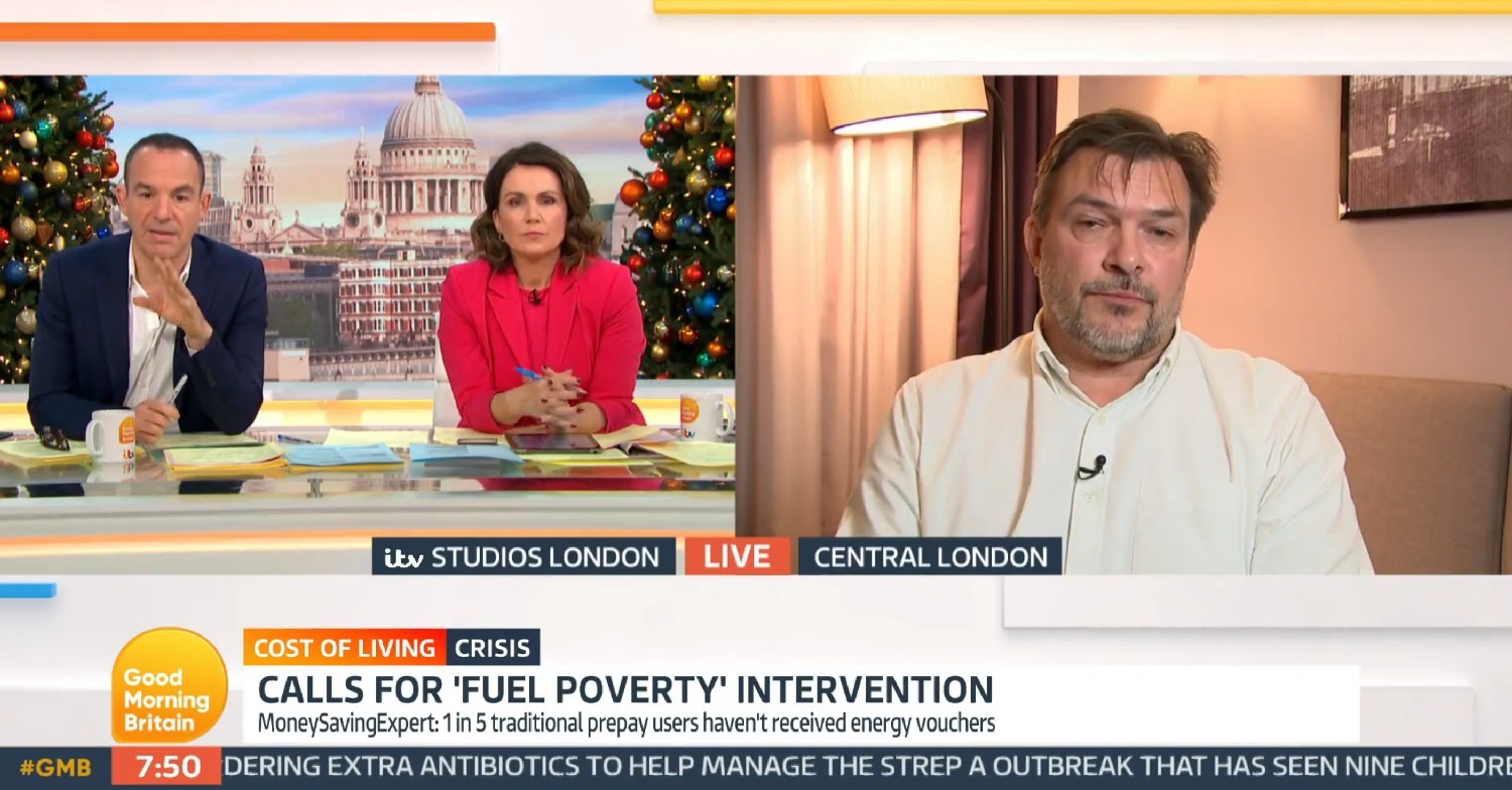 Martin Lewis, Susanna Reid and Bill Bullen on GMB today 
