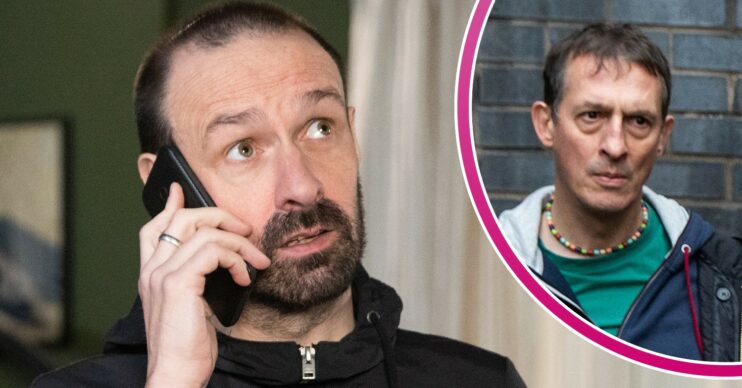Two characters from Coronation Street looking menacing