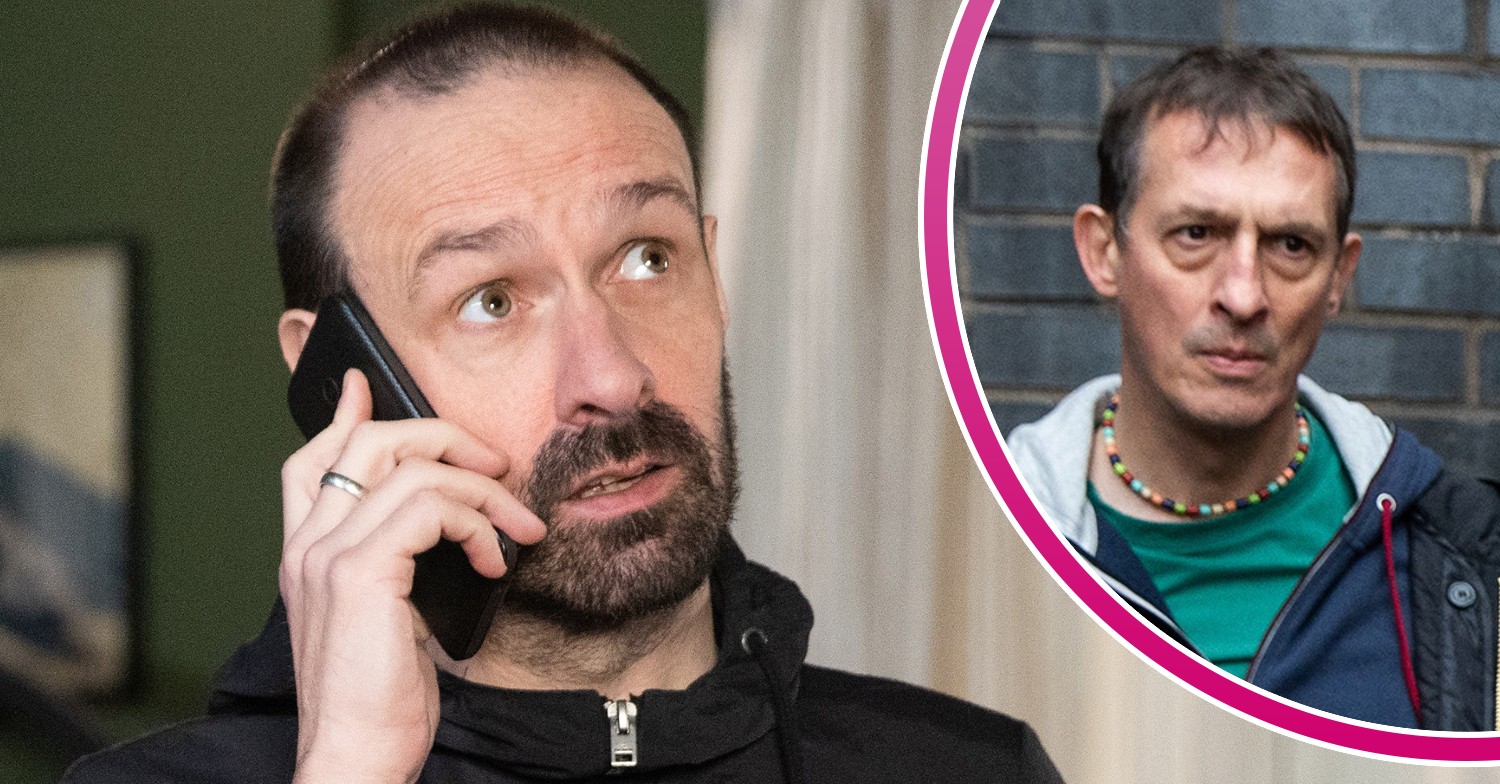 Two characters from Coronation Street looking menacing