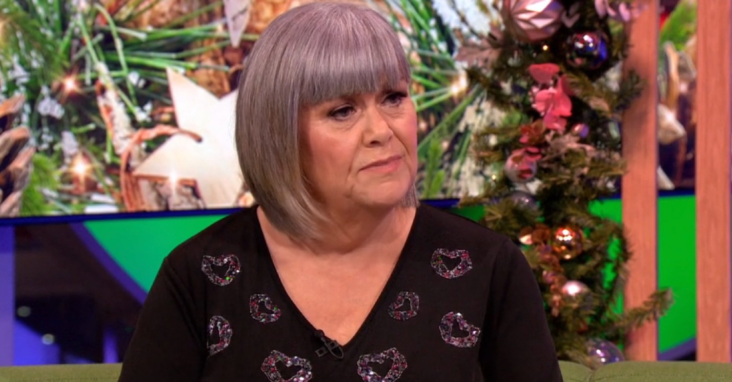 Dawn French with new hair on The One Show
