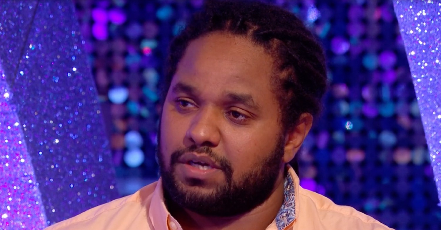 Strictly Come Dancing star Hamza Yassin looking concerned