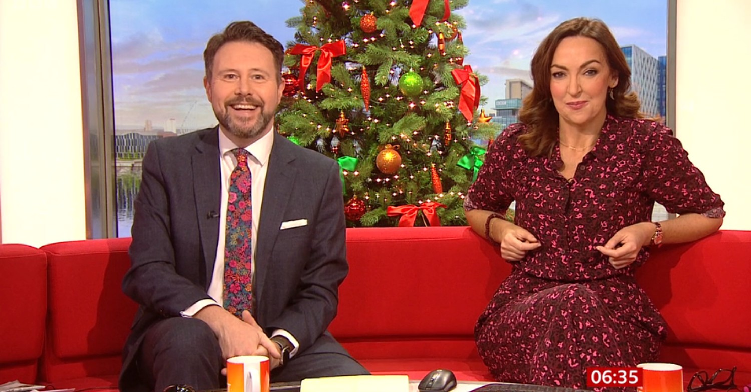 Jon Kay and Sally Nugent on BBC Breakfast today 
