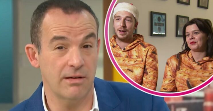 Martin Lewis and LadBaby during interviews