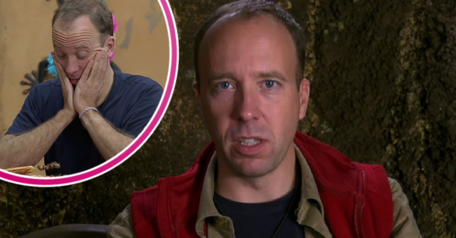 Matt hancock on I'm A Celebrity