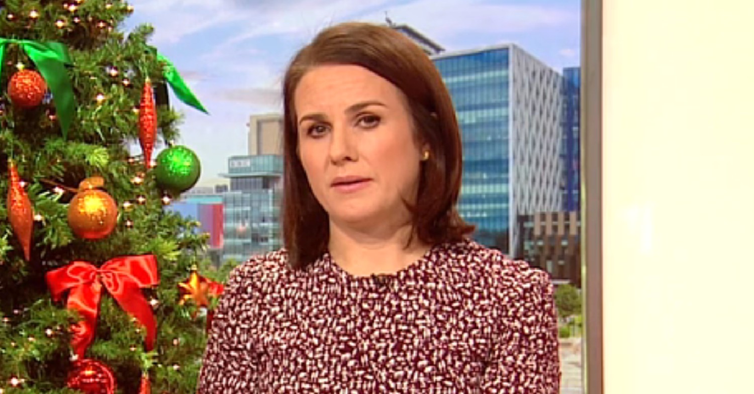 Nina Warhurst looking sad on BBC Breakfast