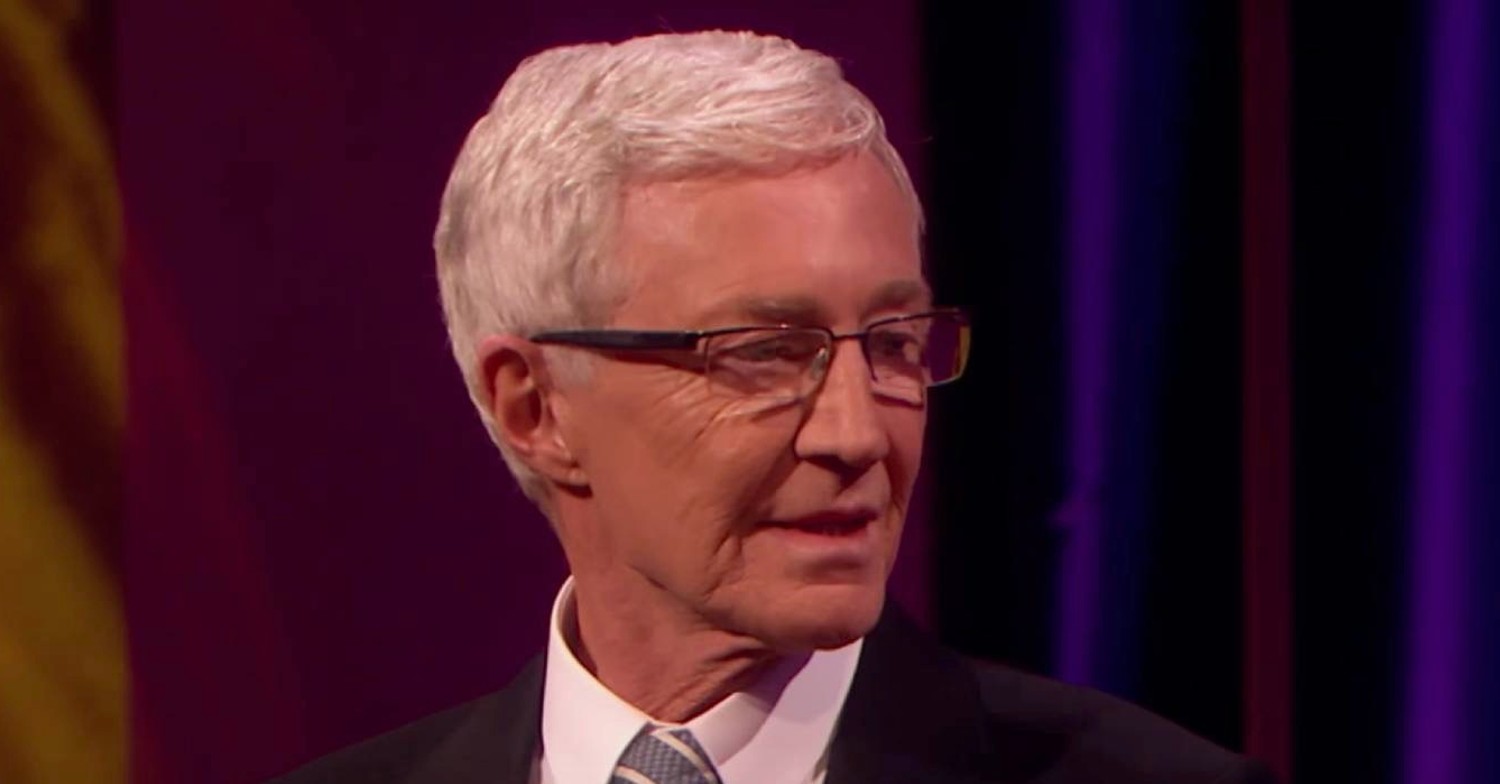 Paul O'Grady talking during an interview