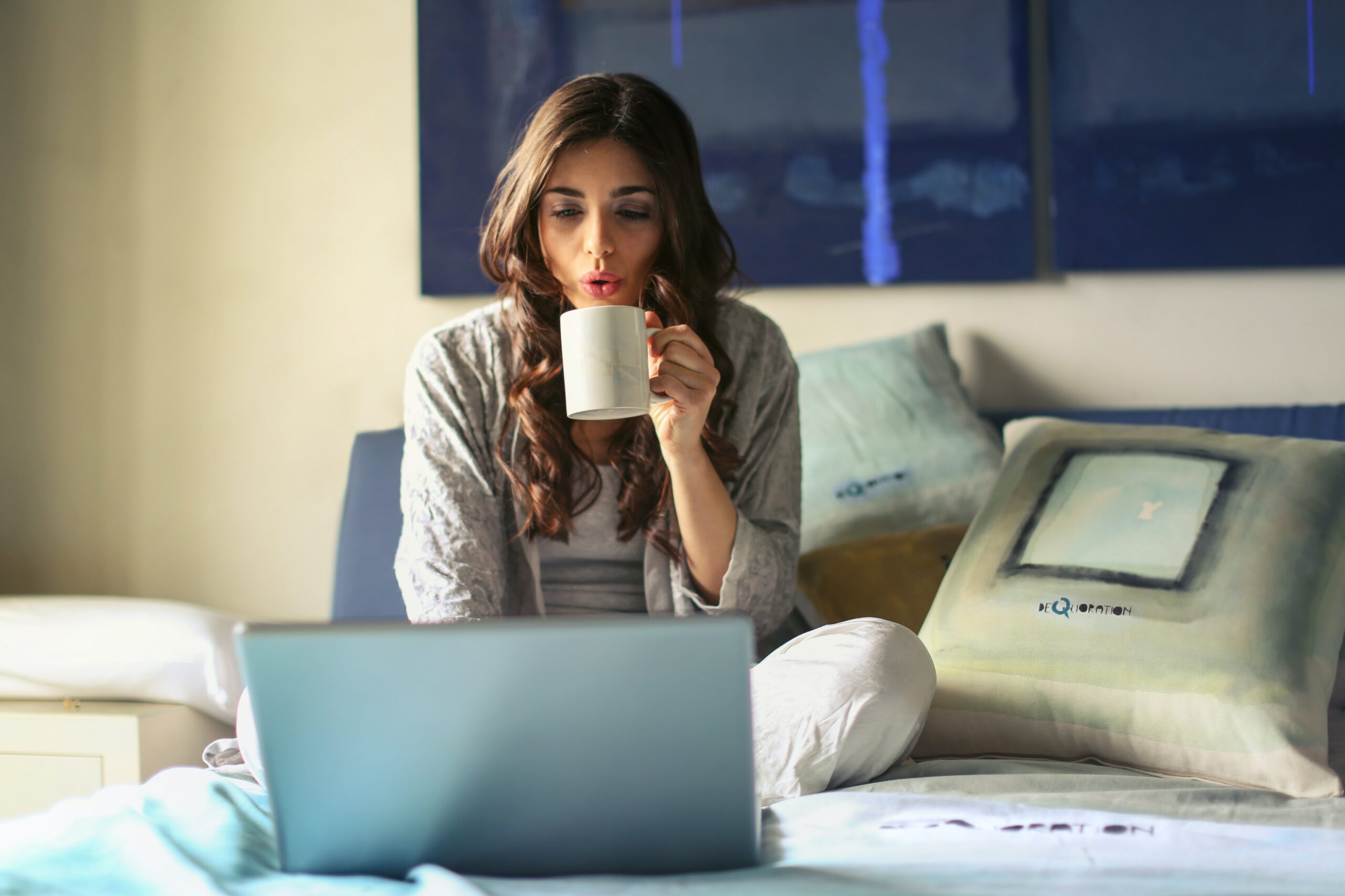 Employment law: Woman working from home