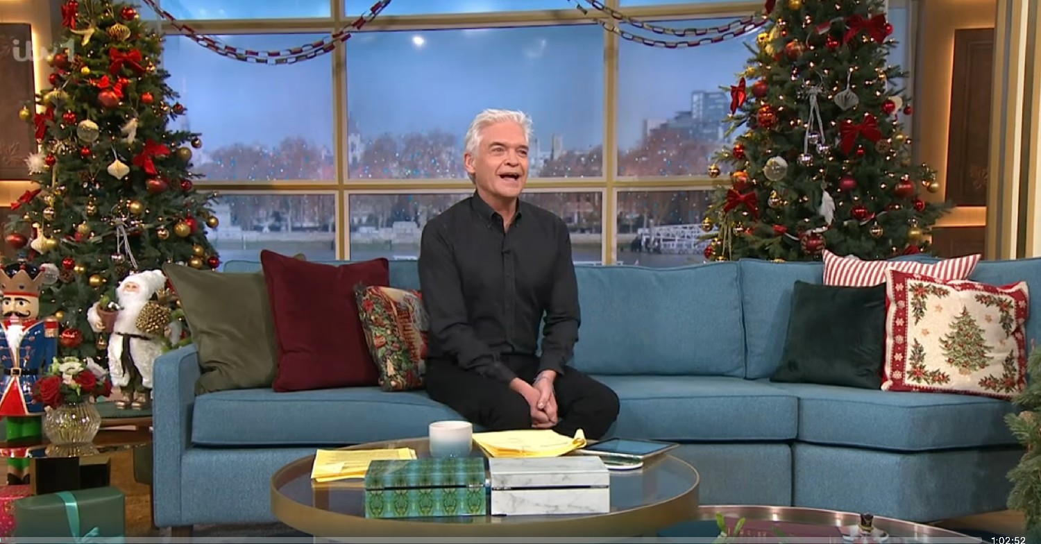 Phillip Schofield hosting alone on This Morning today 
